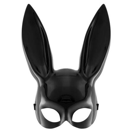 Gesichtsmaske - Kaninchen - schwarz 32x24 cm