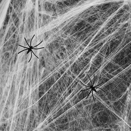 Halloween Spinnennetz - weiß - 60g